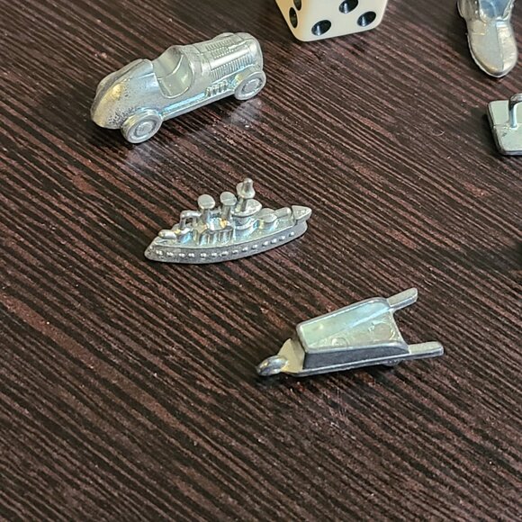 1999 Monopoly Game Lot of 9 Replacement Token Pieces Two Dice & Instruction Book - Picture 4 of 8